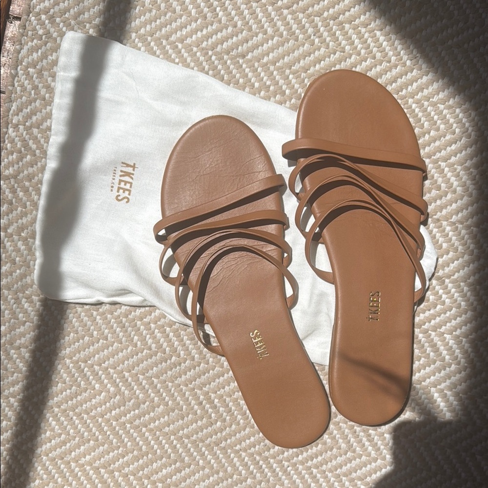 TKEES Tan Minimalist Sandals